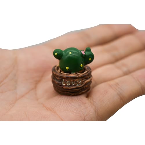 Cactus miniatures de précision en résine pour artisanat de style - 4