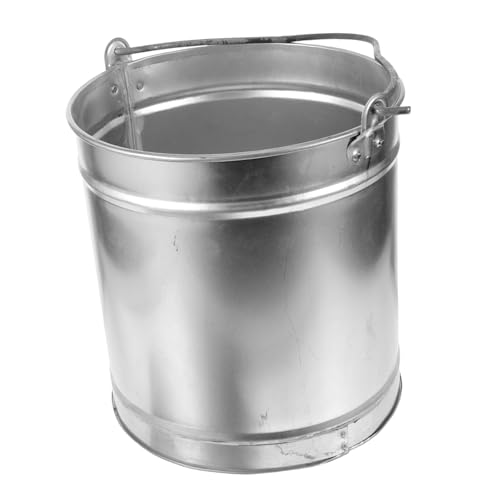 BESPORTBLE Fireplace Ash Bucket Metal Bin for Hot Ash for Cleaning Fireplaces Stoves and Barbecues Stylish Design for Home and Garden Use