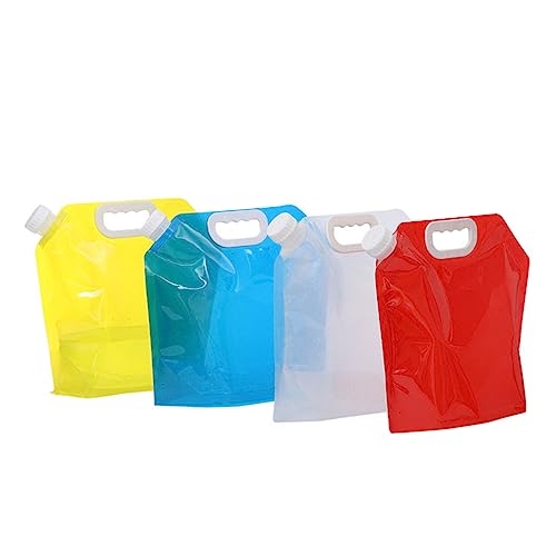 Toddmomy 4 Piezas Bolsa De Agua Al Aire Libre Botella De Agua USB Manejar Contenedor De Agua Recargable Sumergible Depósito De Agua Transportistas Transportador Portátil Educación Física
