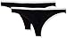 Produktbild Calvin Klein Damen Thong 2pk Tanga, Schwarz (BLACK/BLACK 001), (Herstellergröße: Small)
