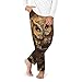 Owl Beliefs Print Fashion Pajama Bottoms,Cotton Pajamas,For Both Lounging At Home And Casual Outings