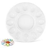 HOLIDYOYO Bandeja Huevos I Plato para Servir Huevos Eierplatte Tablett Eierhalter Runde Eierschale Platte für Huhn Gans Truthahn Emu