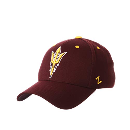 NCAA Arizona State Sun Devils Mens Stretch Fitted Hat Team Color, Arizona State Sun Devils Maroon, Medium