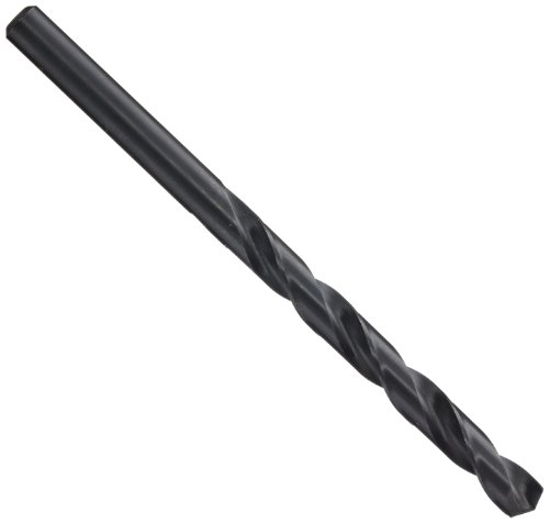 YG-1 D1632 High Speed Steel Split Point Aircraft Extension Drill Bit, Steam Oxide Finish, Straight Shank, Slow Spiral, 135 Degree, D Size, 31/128