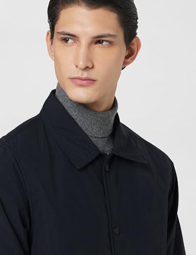 Buy Qube By Fort Collins Men's Coach Jacket - Lightweight Snap Black - Image 5