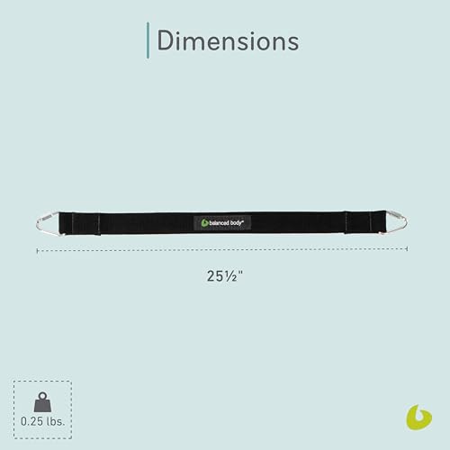 balanced body short cotton or padded footstrap for pilates reformer compatible with studio reformer with classic and infinity footbar clinical fletcher and rialto reformers accessory 255 inches