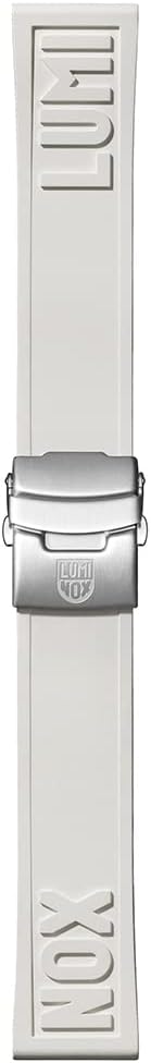 Luminox Men's White 24mm Rubber Cut-To-Fit Watch Strap