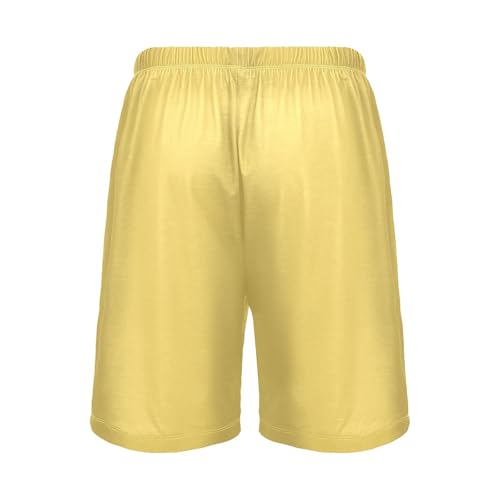 Caribbean Blue Mens Pajama Shorts PJ Sleep Shorts Lounge Shorts Sleepwear with Pockets Men, S4