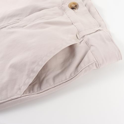 Spring&Gege Boys' Twill Flat Front Uniform Stretch Chino Dress Pants (5-14 Years)4