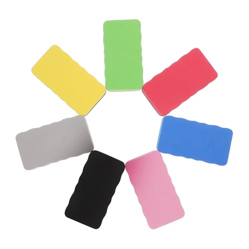 Veemoon 7 piezas Pizarra Blanca EVA Colores Surtidos Reutilizables para Borrado Seco Suministros de Oficina y Aula Prácticos y Portátiles para Limpieza Eficaz