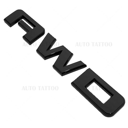 Image of 1Pc 2010-2020 Acadia Terrain Liftgate AWD Letter Emblem 3D Badge Nameplate Replacement for Acadia Terrain (Gloss Black)