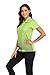 Little Beauty Womens Golf Shirts Short Sleeve Polo Shirt with Collar Green XL