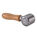 RecPro 2" Steel Roller with Wood Handle for Eternabond Tape | RV Roof Repair | Sealant Steel Seam Roller 1-1/2" X 2" Radius Edge