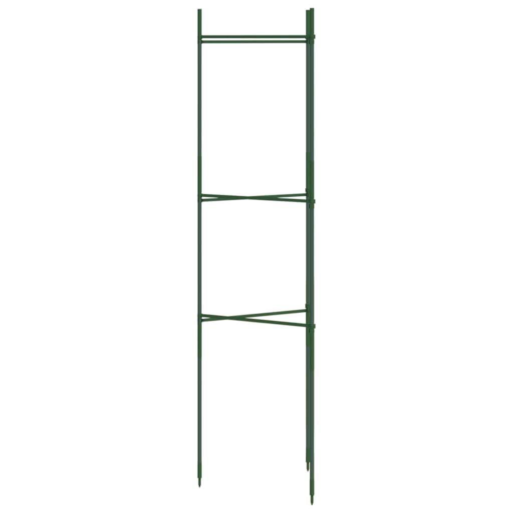 Hothingwell Tomatenkäfig, 4 Stück, 116 cm, Stahl, PE-beschichtet | Höhenverstellbar, verstellbare Form, Bodenspitze, für Tomaten, Gurken, Bohnen