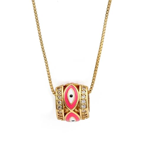 Collier turc or 14 carats avec pendentif œil délicat