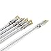 uxcell Universal Telescopic Telescoping Antenna, 180 Degree 11cm-32cm Length 5 Sections Aerial Control Receiver for AM FM Radio Equipment, Television, Silver Tone 5 Pcs Stainless Steel