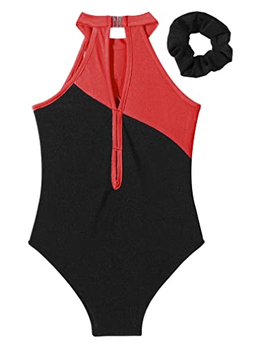 JEATHA Girls Ballet Dance Outfits 3PCS Shiny Rhinestone Sleeveless Gymnastics Leotard with Athletic Shorts Set4