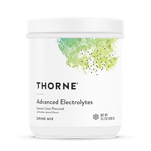 THORNE - Advanced Electrolytes - Hydration Electrolyte Powder Drink Mix for Endurance Performance & Recovery Support - NSF Certified for Sport - Lemon Lime - 20 Servings