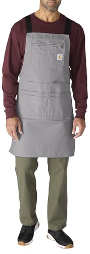 Carhartt Mens Firm Duck Apron Asphalt One Size