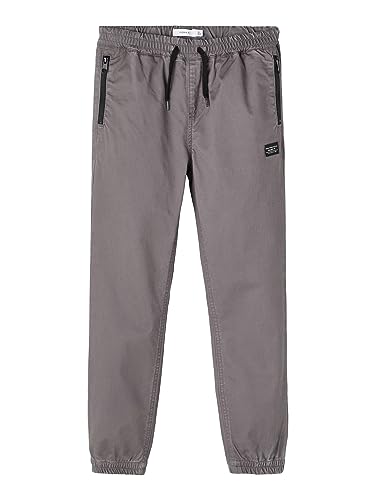 Pantalones para niños NAME IT Nkmromeo jogger en sarga de algodón premium