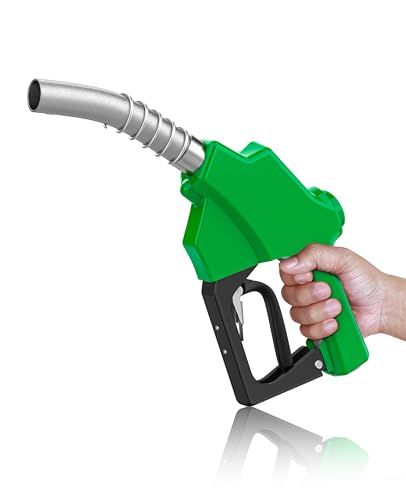 Automatic Fuel Nozzle, Auto Shut-Off Fuel Nozzle, High Spout Car Fuel Filling Nozzle Used for Diesel Petrol Gasoline Kerosene (1pack Green, 3/4'' NPT)