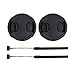 Produktbild PROfezzion 2 Stück 77 mm Objektivdeckel mit Kappenhalter für Canon EOS 6D 6DM2 5D Mark IV mit EF 24-105 mm oder 24-70 mm f4L Kit-Objektiv für Nikon D750 D780 mit AF-S 24-120 mm f4G Kit-Objektiv