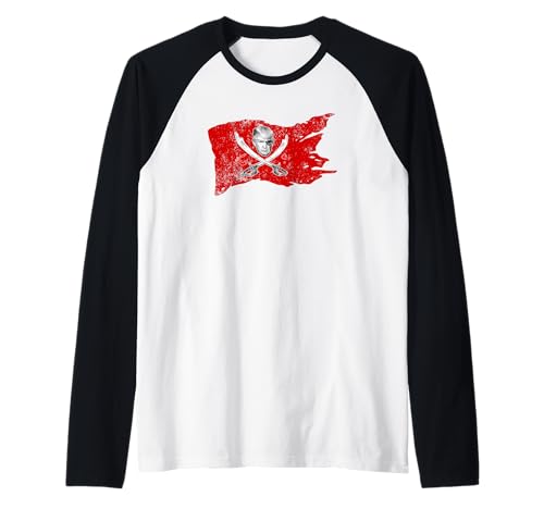 Dread Pirate Donald Trump Pirate 2024 Bandera presidencial Camiseta Manga Raglan