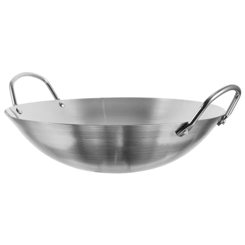 Sartén wok de acero inoxidable Unomor 1pc para cocina miniatura 1