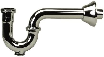 PROFLO PFPTB104 12-1/4" Adjustable Tubular P-Trap with Cleanout (1-1/4" X 1-1/2" Connections) - Chrome