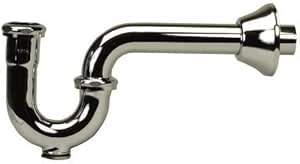 PROFLO PFPTB104 12-1/4" Adjustable Tubular P-Trap with Cleanout (1-1/4" X 1-1/2" Connections) - Chrome