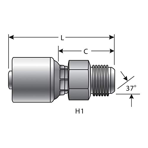 Image of Gates G25165-1008 Hydraulic Coupling