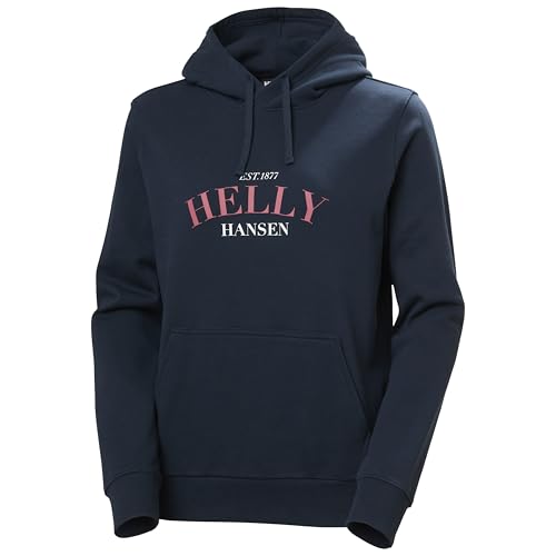 Helly Hansen Damen Core Graphic Hoodie, 597 Marineblau, L