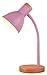 Produktbild Bel Air Home - Schreibtischlampe ARGOS Serie, Holz, E-27 (GLÜHLAMPE NICHT ENTHALTEN) stilvolle Beleuchtung für dein Arbeitszimmer oder Büro (ROSA)