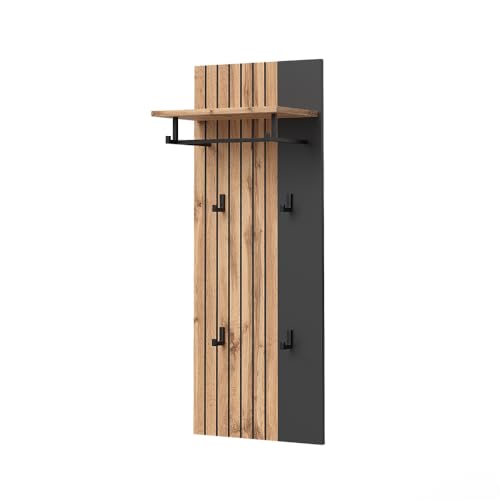 Vicco Wandgarderobe Amber, Eiche Wotan, 43 x 110 cm Vicco Wandgarderobe Amber, Eiche Wotan, 43 x 110 cm