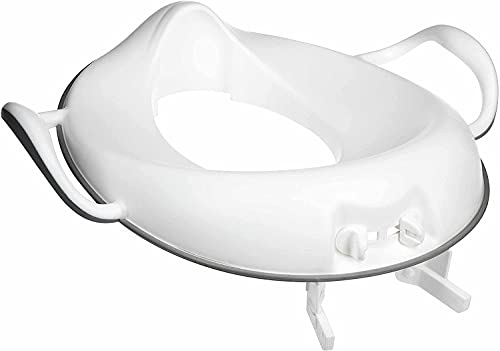 Dr. Talbot's Nuby - Reductor WC - Asiento inodoro para niños - Reductor de WC con asas y con proteccion contra salpicaduras - Blanco - 10+ meses