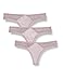 Produktbild Iris & Lilly Damen Stringtanga aus Mikrofaser, 3er-Pack, Grau (Wachtel), XL, Label: XL