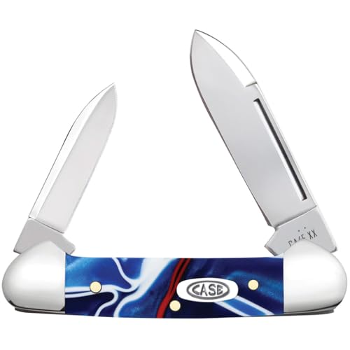 Case XX Pocket Knife PATRIOTIC KIRINITE® SMOOTH BABY BUTTERBEAN Item #11228-102132 SS - Length Closed: 2 3/4Inches
