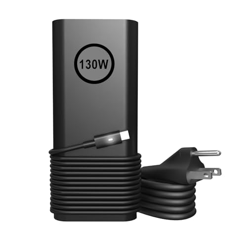 130W USB C Laptop Charger Compatible with Dell XPS 15 17 Precision