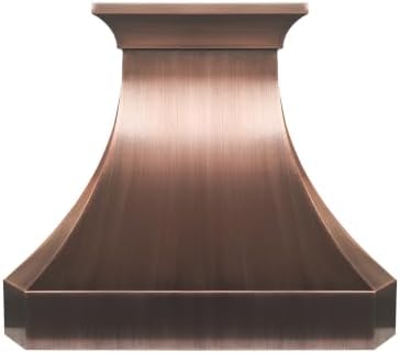 SINDA Handcrafted Copper Range Hood with Built-In Blower