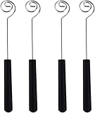 4Pcs Candy Dipping Tools Set Chocolate Dipping Fork Baking Supplies Stainless Steel Fondue DIY Decorating Tools Kitchen Gadget，Fondue Forks Specialty Forks