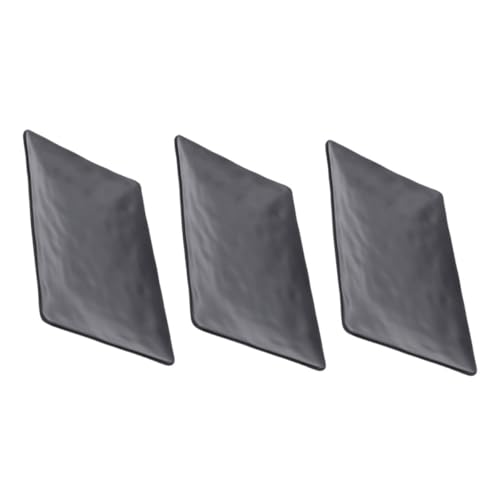 Set 3 platos playos de melamina negros para sushi miniatura 1