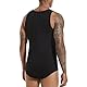 Landofgenie Männer ärmellos Vest Bodysuit Einteiliger Pyjama Baumwoll-Onesie Strampler für Erwachsene Schwarz XL