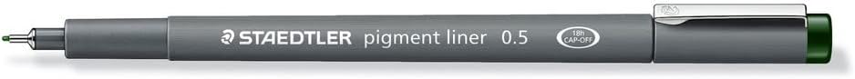 STAEDTLERPigment Liner 308 Felt-Tip Pen 0.5 mm Green