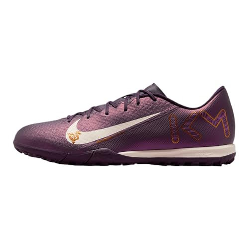 Nike Mercurial Vapor 16 Academy Kylian Mbappe TF Low-Top Soccer Shoes (FQ8384-500, Grand Purple/Pale Ivory) Size 8.5