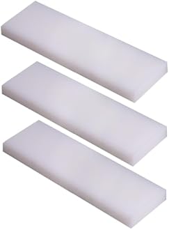 High Density Polyethylene Sheets HDPE Plastic Sheet Board for DIY, Heavy Duty Industry, 1/4" Thick,Size 8"x 10", White Color