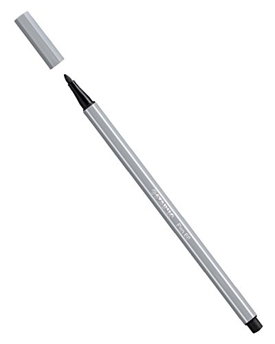 STABILO Pen 68 mittelgrau feutre gris sans traverser le papier