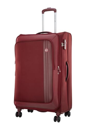 Image of VIP Unicorn Nxt 8W Str 80 Cm | Check-in Polyester Soft Sided 8 Wheels Spinner Trolleys (Large) (RED)