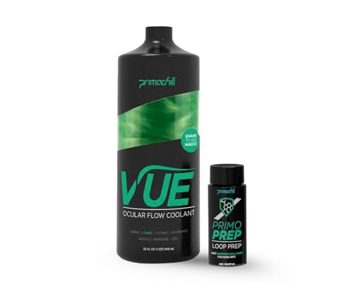 PrimoChill Vue - Computer WaterCooling Coolant, Visual Flow, Solid/Non-Transparent, Full Protection, PrimoPrep Included, Proudly Made in The USA - UV Green