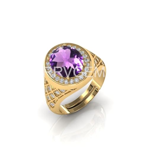 Bague améthyste 10,50 carats faite main, le cadeau idéal unisexe - 4