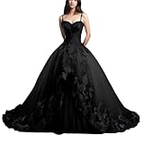 Mauuwy Black EmbroideBlack Tulle Quinceanera Dress 2024 Black Lace Quince Dress Ball Gown Corset Sweet 16 Birthday Party Vestidos De 15 Anos Charro Mexican Size 8
